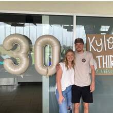 40 英寸金色大数字气球 0-9，数字 1 氦气球，铝箔聚酯薄膜大数字气球，适用于生日派对用品装饰