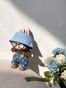 4pcs LAB UBU Doll Clothes, Blindbox Hanging Accessory Casual Hoodie Outfit Set, Suitable For 15cm-17cm (5.9in-6.69in) Dolls, Doll Replacement Clothes/Shoes, Fit For Birthday, Festival, Valentine's Day Gifts, Unisex