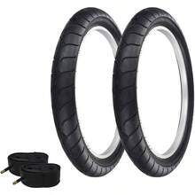 Pair Of Bicycle TIRE Fat Bike BMX/Electric Slick Clincher TIRE In 24 X 4.1/4 Black/Black SIDEWALL(2) Tires W/Tubes P1077