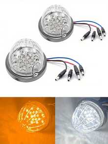 2pcs Truck Watermelon Light, Dual-Color/Solid-Color Pickup LED Light, 17LED Truck Decorative Lights, Ambient Lights Suitable For Pickup Trucks, Trailers, Trucks, Buses, Campervans, RV - Multicolor - View 8