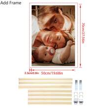 1 Customized Canvas Poster With DIY Frame Or Frameless Poster, Print Your Personalized Photo As A Gift On Canvas, Wall Decoration Painting, Mural, Hanging Painting, Canvas Printing, Canvas Poster, Canvas Wall Decoration, Poster Printing. It Is The Perfect Gift For Boyfriends, Family, Sons, Daughters, Students, Pets, Family, Birthdays, Weddings, Anniversaries, Suitable For Living Rooms, Bedrooms, And Offices