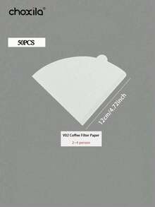 choxila 1pc 600ml Size 02 Pour Over Coffee Set - Glass Carafe & Dripper With Wood Stand, Complete Brewing Kit For Home/Office/Gifting - Transparent - View 14