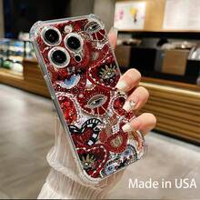 Funda para móvil con ranura para tarjetas. Compatible con phone 16, 15, 14, 13, 12 y 11. Permite guardar tarjetas y fotos. Diseño elegante y sencillo, transparente, esquinas reforzadas, anticaídas, con orificios para tarjetas. - Colores mixtos 1 - Ver 2
