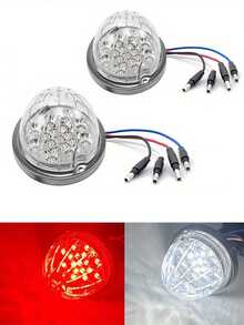 2pcs Truck Watermelon Light, Dual-Color/Solid-Color Pickup LED Light, 17LED Truck Decorative Lights, Ambient Lights Suitable For Pickup Trucks, Trailers, Trucks, Buses, Campervans, RV - Multicolor - View 12