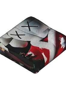 Kawss Kawaii Kaw Animation Theme Flannel Blanket - ,Print Blanket Living Room, Sofa And Travel - Gorgeous Mixed Color Gifts For Friends And Family, Double-Layer Blanket Comfortable Bedroom Decoration - màu đen - Xem 5