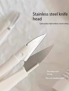 1/3/5pcs U-Shaped Household Small Scissors With Protective Cover - Stainless Steel Handmade And DIY Mini Sewing Scissors, Multifunctional Fabric And Thread Trimming Tool, Essential Sewing Scissors