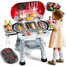 HENGPHY Pretend Play Barbecue Kids Toys Sets For 3 4 5 6 7 8 Ages Boys Girls, 2-Layer Barbecue Kitchen Outdoor Toys With Smoke Sound & Light For 3-8 Years Old Boy Girls, BBQ Grill Cooking Toy Set Little Chef Play Activity Indoor Toys Birthday Gifts Toddlers - Kids Grill Playset - View 11