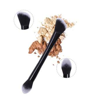 Dual-Ended Blush Brush, Powder Brush, Highlighter Contouring Brush, Soft Hair Blush Brush, Makeup Brush
