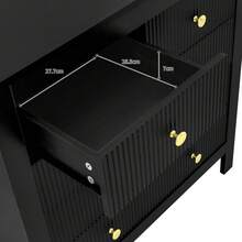 Furniture Cabinet Accessories - Black + Particle Board - View 5