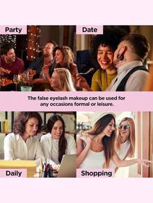 MEM 384 件单根睫毛睫毛册簇状延长假睫毛 DIY 居家簇状睫毛延长化妆睫毛簇、睫毛簇、单根睫毛、睫毛、假睫毛 - 黑色 - 查看 9