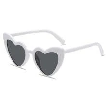 pokemon 1 pieza Nuevas gafas de sol con forma de corazón, diseño único, para hombres y mujeres, apropiadas para fiestas europeas y americanas, para famosos en línea y fotos callejeras
