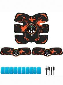 微电流脉冲，EMS脉冲腹部健身器，臀部美容仪，肌肉训练仪，神奇腹肌贴，可充电腹部健身器 - 彩色 - 查看 14