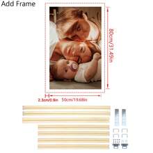 1 Customized Canvas Poster With DIY Frame Or Frameless Poster, Print Your Personalized Photo As A Gift On Canvas, Wall Decoration Painting, Mural, Hanging Painting, Canvas Printing, Canvas Poster, Canvas Wall Decoration, Poster Printing. It Is The Perfect Gift For Boyfriends, Family, Sons, Daughters, Students, Pets, Family, Birthdays, Weddings, Anniversaries, Suitable For Living Rooms, Bedrooms, And Offices