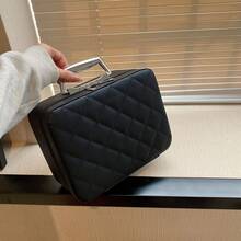 Makeup Bag With Mirror, Foldable Tray Travel Makeup Bag, Professional Makeup Case Designed For Women To Hold All Cosmetics,Makeup Bag,Travel Essential - Multicolor - View 4