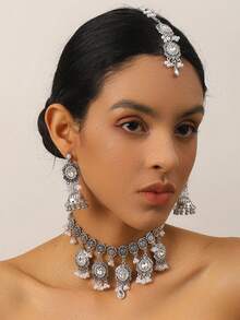 复古奢华南亚风格宫廷礼服套装，适合新娘、伴娘、派对、节日穿着