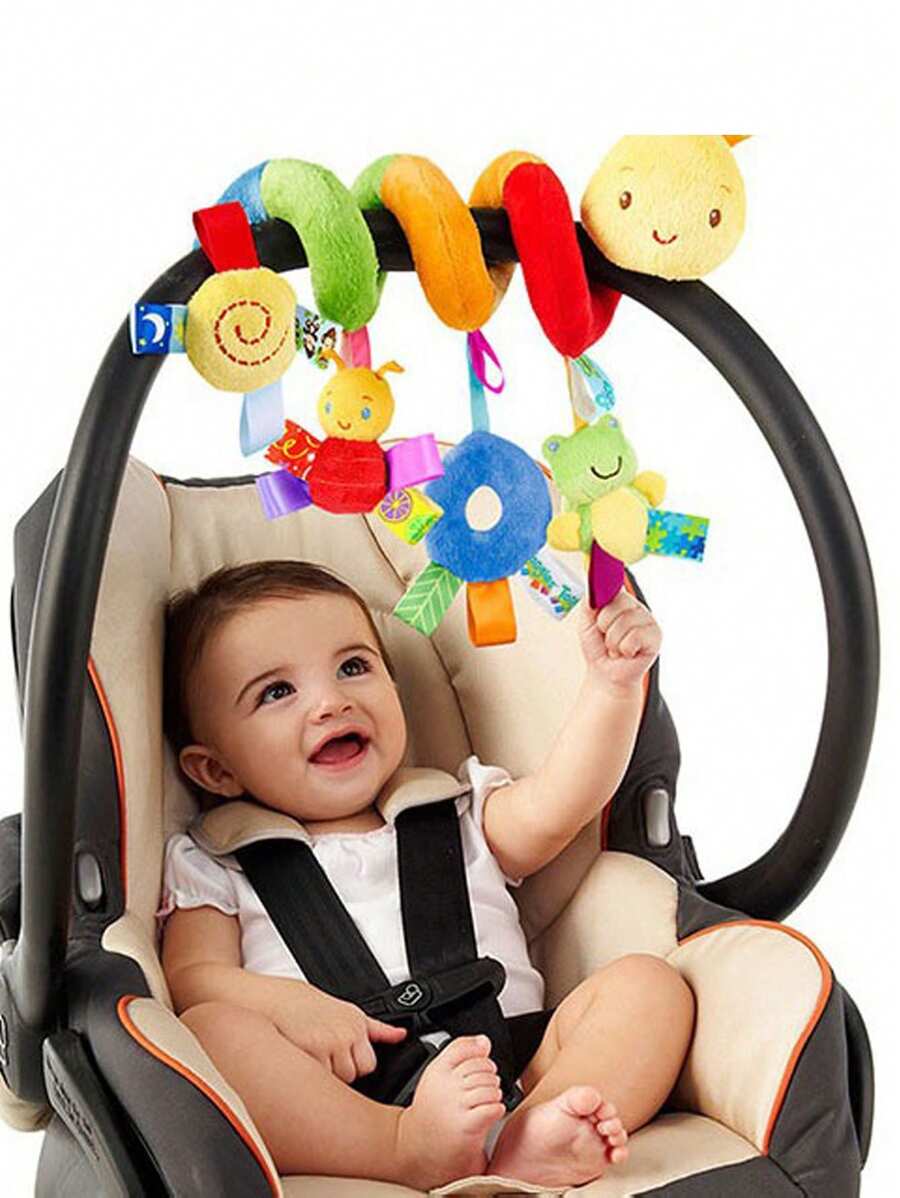 Ciondolo per auto giocattolo, pendente a spirale in peluche con nastro colorato, ciondolo campanella giocattolo per bambini, regali per feste, Natale, Pasqua, Ognissanti, compleanni