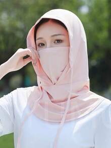 1 pieza Pasamontañas máscara facial, protección UV completa unisex, cuello calentador de motocicleta transpirable, diseño original de máscara de esquí para hombres, gorro pasamontañas de forro polar resistente al viento - Multicolor - Ver 4