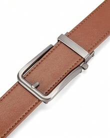 BOSTANTEN Belt Men Leather Reversible Belts Men 1 3/8 Casual Dress Pants, Two-In-One Belt - 011-gun+Brown - View 8