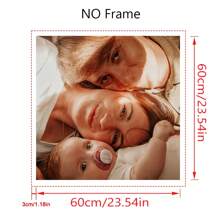 1 Customized Canvas Poster With DIY Frame Or Frameless Poster, Print Your Personalized Photo As A Gift On Canvas, Wall Decoration Painting, Mural, Hanging Painting, Canvas Printing, Canvas Poster, Canvas Wall Decoration, Poster Printing. It Is The Perfect Gift For Boyfriends, Family, Sons, Daughters, Students, Pets, Family, Birthdays, Weddings, Anniversaries, Suitable For Living Rooms, Bedrooms, And Offices