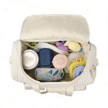 2025新款高品质波士顿风格韩版孕妇手提包大容量刺绣多功能孕妇旅行托特包单肩包 - 彩色 - 查看 8