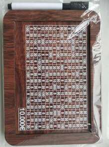 1 pezzo 1000 Euro Salvadanaio in legno numerato, tono marrone chiaro, portamonete da scrivania decorativo, elemento essenziale per il ritorno a scuola, cassaforte in legno per risparmiare, con simbolo dell'euro e contatore, Nuovo salvadanaio in legno per risparmiare i contanti 2025, Salvadanaio con contatore per monete, Cassaforte in legno con contatore, Miglior regalo, colore e stile casuali