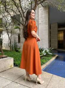 TAILORING MAXI DRESS SENSORY Casual Elegant WOMEN'S FASHION