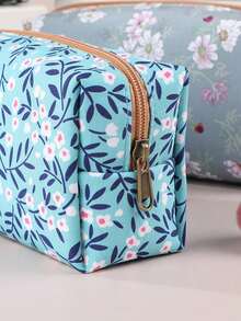 1PC Exquisite Fresh Floral Pencil Case, Creative Design With Different Flower Patterns, Large Capacity Pencil Case Easy To Carry, Suitable For Back To School Season, School Supplies - Multicolor - View 6