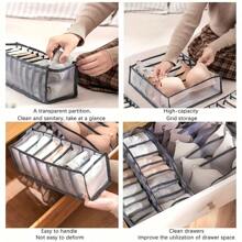 3 Stücke multifunktionale Kleiderschrank-Organizer - Stoffkleidungsaufbewahrungsboxen für Unterwäsche, Socken, BH, Haushalts-Schubladeneinteilungen