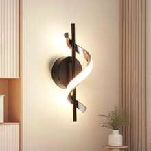 OYAJIA Wandlampe LED Modern, Wandleuchte Innen 12W 2500LM für Schlafzimmer, Warmweiß 3000K, Wandbeleuchtung für Wohnzimmer Korridor Treppen, Schwarz - Warmweißes Licht - Übersicht 1