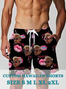 Pantaloncini Paas con stampa divertente di labbra, pantaloncini Pa'as Pam personalizzati, regali per la festa di compleanno, regalo per l'anniversario