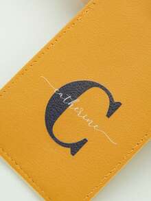 1 thẻ hành lý in tên và chữ cái đầu tùy chỉnh cho vali, thẻ hành lý in tên cá nhân hóa nhiều màu sắc kèm thẻ tên riêng tư, thẻ da giả cao cấp, thẻ hành lý du lịch, thẻ ba lô, thẻ quà tặng, phụ kiện du lịch thủ công, quà tặng du lịch sang trọng, quà sinh nhật, quà tặng phù dâu, quà tặng bạn bè, quà năm mới lộng lẫy. - Nhiều màu - Xem 11