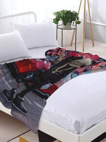 Kawss Kawaii Kaw Animation Theme Flannel Blanket - ,Print Blanket Living Room, Sofa And Travel - Gorgeous Mixed Color Gifts For Friends And Family, Double-Layer Blanket Comfortable Bedroom Decoration