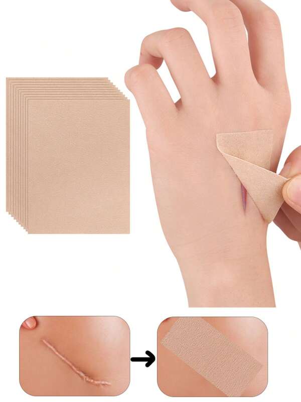 20pcs Non-Woven Fabric Concealer Stickers, Breathable, Abrasion-Resistant, Trimmable, Invisible Reusable Scar Covering Stickers