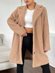 Damen Regular Fit Kuscheljacke, sanfte Ausstrahlung für den Winter