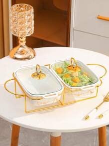 1 套陶瓷盘子、烤箱托盘炊具适用于家庭餐厅厨房，适用于面包、火鸡、奶酪、披萨、户外、婚礼、派对、礼物、生日