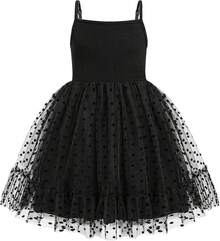 2025Toddler Girls Tulle Dress Rainbow Tutu Birthday Princess Dresses Formal Photo Shoot Outfit Summer Clothes 2-6T'Sprout Style' - 黑色 - 查看 1