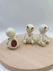 1 Stück Kreative Heim-Desktop-Ornamente, Aromatherapie-Puppen, Cartoon-Puppen mit nach links und rechts geneigtem Kopf, Yoga-Raum, Teestube, Wohnzimmerdekorationen, Kunsthandwerksornamente, konischer Räucherbrenner