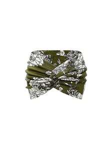 1 件/4 件女士扎染扭纹十字弹力头带，佩斯利图案和纯色柔软瑜伽运动健身发饰发带 - 彩色 - 查看 3