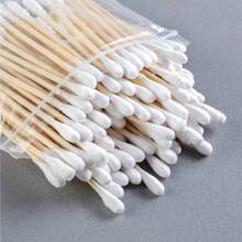 100pcs Double-Ended Round Cleaning Stick, Hygienic Cleaning Stick, Household Makeup Remover Stick,Bag,Organizer,Storage