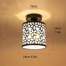 Minimalist Creative Entrance Hallway Porch Light, Nordic Style Luxury Crystal Small Ceiling Light Fixture, Excluding Bulbs