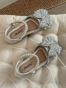 2025 Spring New Kids Crystal Princess Shoes, Girls' Soft Bottom Fashion Dress Shoes