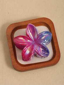 Set de 12 piezas de pasadores de cabello con forma de flor de 8cm/3.14in de plástico, diseño floral de color AB, adecuados para mujeres, estilo minimalista elegante, apropiados para uso diario, fiesta, playa, perfectos para coletas, moños, maquillaje, accesorios, se ajusta a todos, mejor regalo de cumpleaños, pareja, amigo para Pascua, fiesta temática, Día de los Inocentes, actuación en el escenario, Acción de Gracias, Año Nuevo, accesorios para el cabello, elegantes pasadores de garra, artículos escolares, universidad