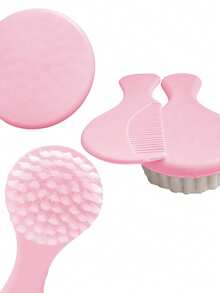 2pcs Baby Hair Brush Set, Soft Bristle Massage Comb For Infant Toddler, Won't Damage Hair - Multicolor - View 6