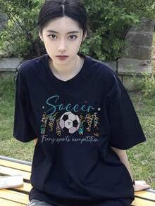 Women T-Shirts - 藏蓝色 - 查看 1