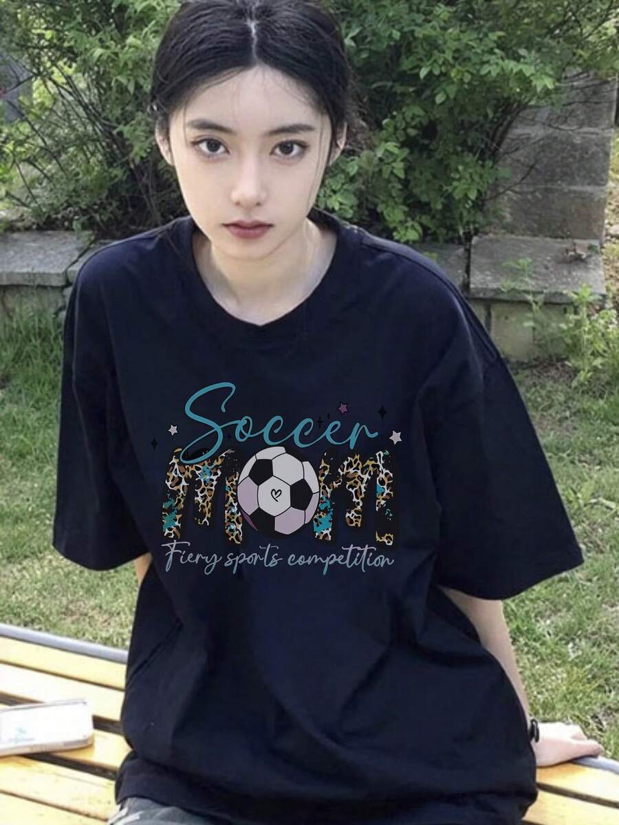 Women T-Shirts - 藏蓝色 - 查看 1