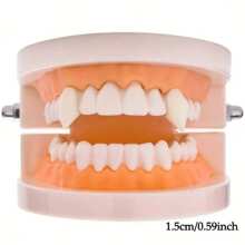 THATBOY 2 PIEZAS/SET Dientes de vampiro, dientes de hombre lobo, utilería para cosplay, decoración para fiesta de Halloween, accesorio de disfraz