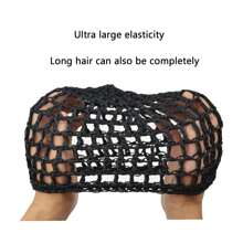 3/2/1 PC Black Hair Nets Cap Mesh Crochet Hair Net, Rayon Knit Snood Mesh Wig Caps, For Women Students Sleeping Hairnet, Christmas, Thanksgiving, Fall Winter Hair Accessories, For Daily Back To School Use Green Black Purple Blue Pink Mix Colors