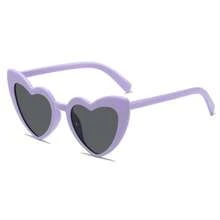 pokemon 1 pieza Nuevas gafas de sol con forma de corazón, diseño único, para hombres y mujeres, apropiadas para fiestas europeas y americanas, para famosos en línea y fotos callejeras