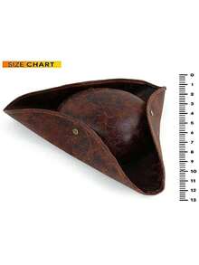 1 Retro Pirate Hat, Triangle-Shaped Pirate Hat, Perfect For Various Parties As An Eye-Catching Decoration, Suitable For Top Hats, Movie Costumes, Clown Hats, Irish Dance Costumes, Etc. Men Winter Clothing
