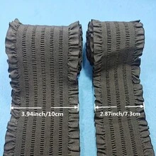 1 Yard Long, 7.3cm/10cm Wide, Heavy Duty Elastic Black Nylon Waistband - Sewing, Pants, Clothing Alterations Elastic Band - Durable, Soft, Adjustable Sewing Accessory - Multicolor - View 3